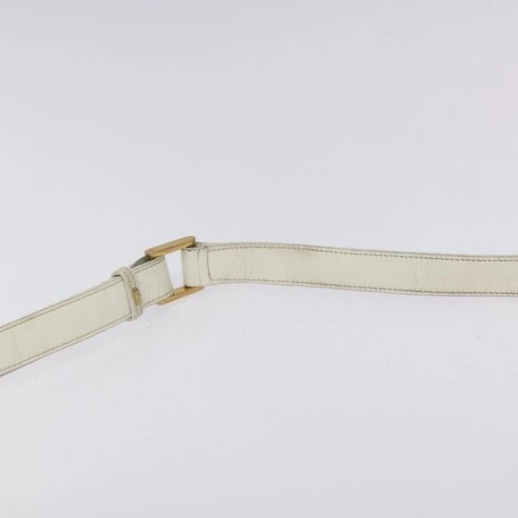 GUCCI Micro GG Supreme Shoulder Bag PVC White Gold Auth - Picture 8 of 16